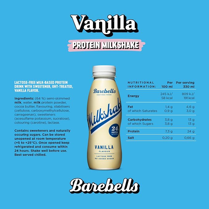 Barebells Protein Milkshake Box (8 Bottles)