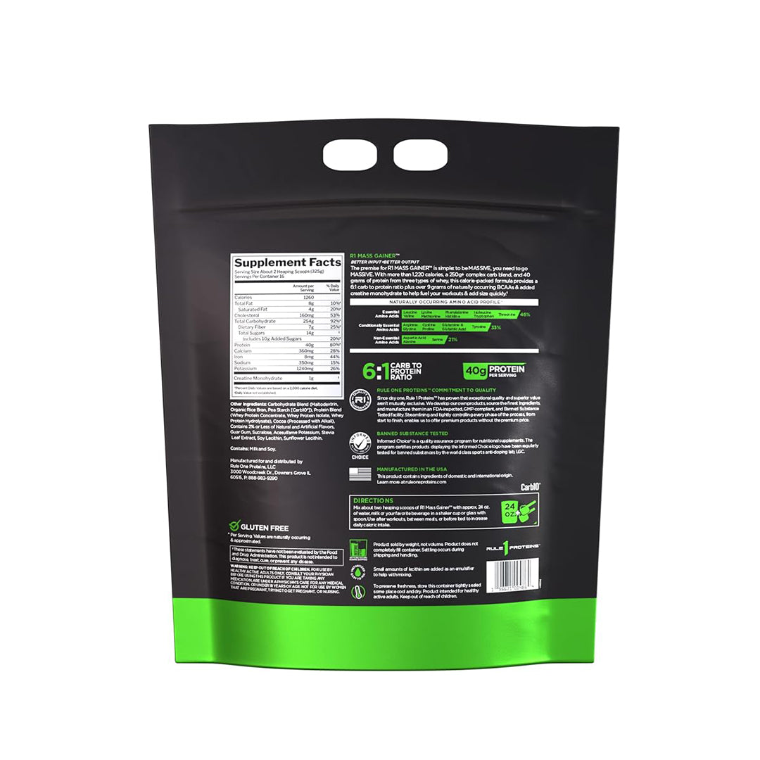 Rule 1 R1 Mass Gainer